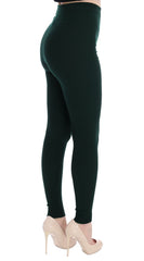 Dolce & Gabbana Elegant High Waist Green Wool Tights - Retail Flare