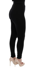 Dolce & Gabbana Elegant Black High Waist Stretch Tights - Retail Flare