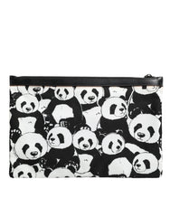 Dolce & Gabbana Black White Panda Pattern Clutch Pouch Bag - Retail Flare