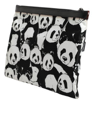 Dolce & Gabbana Black White Panda Pattern Clutch Pouch Bag - Retail Flare