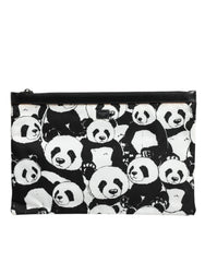 Dolce & Gabbana Black White Panda Pattern Clutch Pouch Bag - Retail Flare