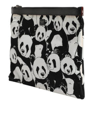 Dolce & Gabbana Black White Panda Pattern Clutch Pouch Bag - Retail Flare