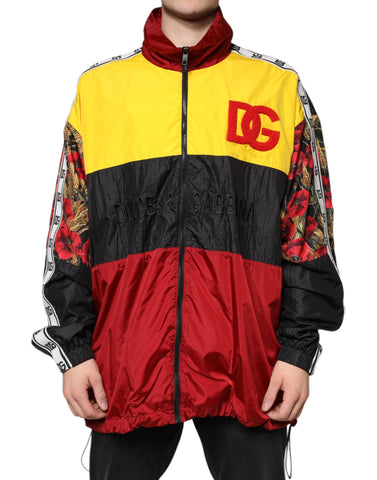 Dolce & Gabbana Multicolor Patchwork Men Full Zip Sweater Dolce & Gabbana Retail Flare