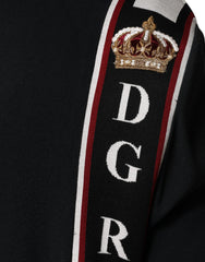 Dolce & Gabbana Black DG King Full Zip Sweatshirt Sweater Dolce & Gabbana Retail Flare