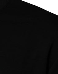 Versace Black Medusa Embroidery Crew Neck Pullover Sweater Versace Retail Flare