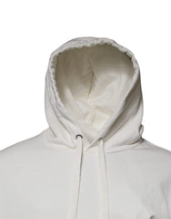 Dolce & Gabbana White Logo Hooded Pullover Men Sweatshirt Sweater Dolce & Gabbana Retail Flare