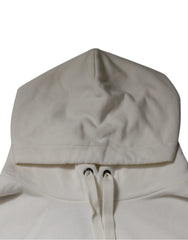 Dolce & Gabbana White Logo Hooded Pullover Men Sweatshirt Sweater Dolce & Gabbana Retail Flare