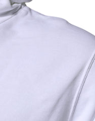 Dolce & Gabbana White Logo Hooded Pullover Sweatshirt Sweater Dolce & Gabbana Retail Flare