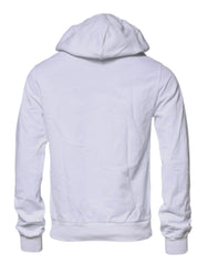 Dolce & Gabbana White Logo Hooded Pullover Sweatshirt Sweater Dolce & Gabbana Retail Flare