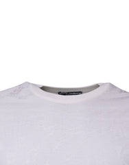 Dolce & Gabbana White Silk Crew Neck Men Pullover Sweater Dolce & Gabbana Retail Flare