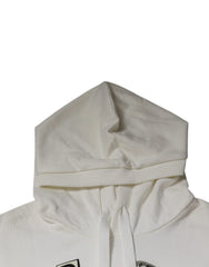 Dolce & Gabbana White Caesar Cotton Hooded Pullover Sweater Dolce & Gabbana Retail Flare