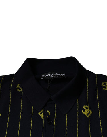 Dolce & Gabbana Black Monogram Mock Neck Pullover Sweater Dolce & Gabbana Retail Flare
