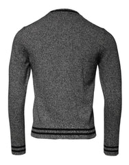 Dolce & Gabbana Gray Crown King Cashmere Pullover Sweater Dolce & Gabbana Retail Flare