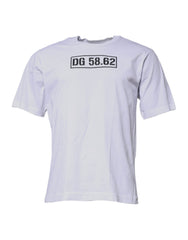 Dolce & Gabbana White DG Logo Cotton Crew Neck T-shirt Dolce & Gabbana Retail Flare
