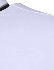 Dolce & Gabbana White Cotton Crown Collared Polo T-shirt Dolce & Gabbana Retail Flare