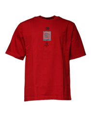 Dolce & Gabbana Red DG Eye Cotton Crew Neck T-shirt Dolce & Gabbana Retail Flare