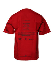 Dolce & Gabbana Red DG Eye Cotton Crew Neck T-shirt Dolce & Gabbana Retail Flare