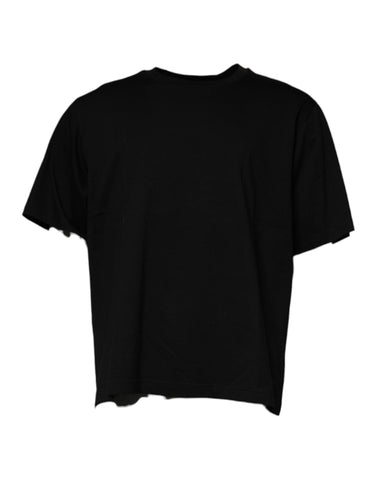 Dolce & Gabbana Black Crew Neck Short Sleeve T-shirt Dolce & Gabbana Retail Flare