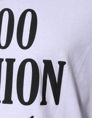 Dolce & Gabbana White Graphic Print Cotton Crew Neck T-shirt Dolce & Gabbana Retail Flare