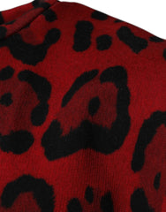 Dolce & Gabbana Red Leopard Print Cotton Sleeveless T-shirt Dolce & Gabbana Retail Flare