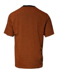 Dolce & Gabbana Brown DG Logo Cotton Crew Neck T-shirt Dolce & Gabbana Retail Flare