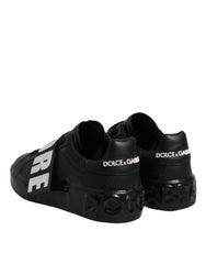 Dolce & Gabbana Black D&G AMORE Low Top Sneakers Shoes Dolce & Gabbana Retail Flare