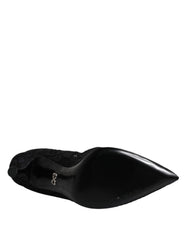 Dolce & Gabbana Black Lace Crystals Mary Jane Pumps Shoes Dolce & Gabbana Retail Flare