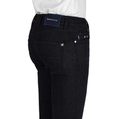 Tramarossa Black Cotton Jeans & Pant Tramarossa Retail Flare