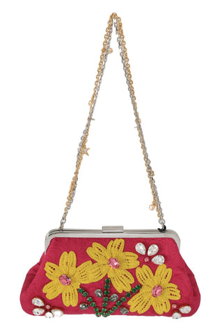 Dolce & Gabbana Elegant Evening Party Clutch in Pink - Retail Flare