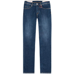 Tramarossa Blue Cotton Jeans & Pant Tramarossa Retail Flare