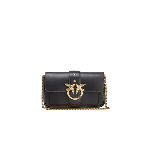 PINKO Black Leather Handbag PINKO Retail Flare