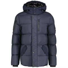 Moose Knuckles Blue Nylon Jacket Moose Knuckles Retail Flare