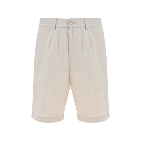 Brunello Cucinelli Linen Shorts Brunello Cucinelli Retail Flare