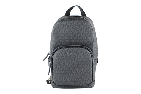 Michael Kors Cooper Medium Black Signature PVC Sling Backpack Michael Kors Retail Flare
