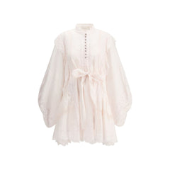 Zimmermann Mini Crush Lace Billow Dress - Retail Flare