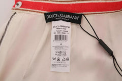 Dolce & Gabbana Multicolor Portofino Stripes Cotton Midi Skirt Dolce & Gabbana Retail Flare