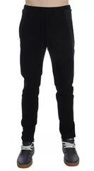 Dolce & Gabbana Black Gray Wool Casual Trousers Stripe Pants Dolce & Gabbana Retail Flare