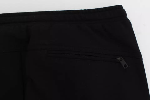 Dolce & Gabbana Black Gray Wool Casual Trousers Stripe Pants Dolce & Gabbana Retail Flare