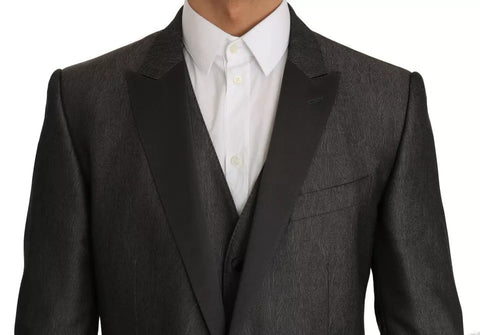 Dolce & Gabbana Gray MARTINI 2 Piece Vest Coat Blazer Dolce & Gabbana Retail Flare