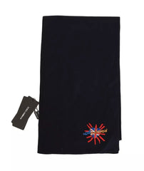 Dolce & Gabbana Blue Wool #DGLovesLondon Shawl Scarf Dolce & Gabbana Retail Flare