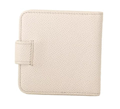 Dolce & Gabbana White Dauphine Leather Condom Case Holder Pocket Wallet Dolce & Gabbana Retail Flare