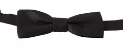 Dolce & Gabbana Gray Dotted Silk Adjustable Neck Bow Tie Dolce & Gabbana Retail Flare