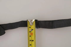 Dolce & Gabbana Gray Silk Patterned Mens Necktie Bow Tie Dolce & Gabbana Retail Flare
