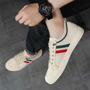 Logan | Retro Stripe Knit Sneakers