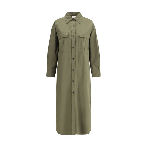 P.A.R.O.S.H. Chemisier Long Dress P.A.R.O.S.H. Retail Flare