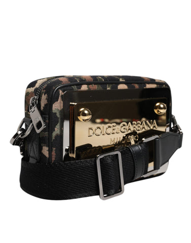 Dolce & Gabbana Multicolor Leopard Jacquard DG Logo Crossbody Bag Dolce & Gabbana Retail Flare