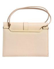 Dolce & Gabbana Beige Leather Ingrid Top Handle Shoulder Bag Dolce & Gabbana Retail Flare
