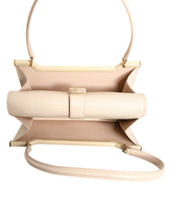 Dolce & Gabbana Beige Leather Ingrid Top Handle Shoulder Bag Dolce & Gabbana Retail Flare