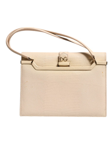 Dolce & Gabbana Beige Leather Ingrid Top Handle Shoulder Bag Dolce & Gabbana Retail Flare