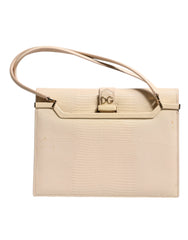 Dolce & Gabbana Beige Leather Ingrid Top Handle Shoulder Bag Dolce & Gabbana Retail Flare
